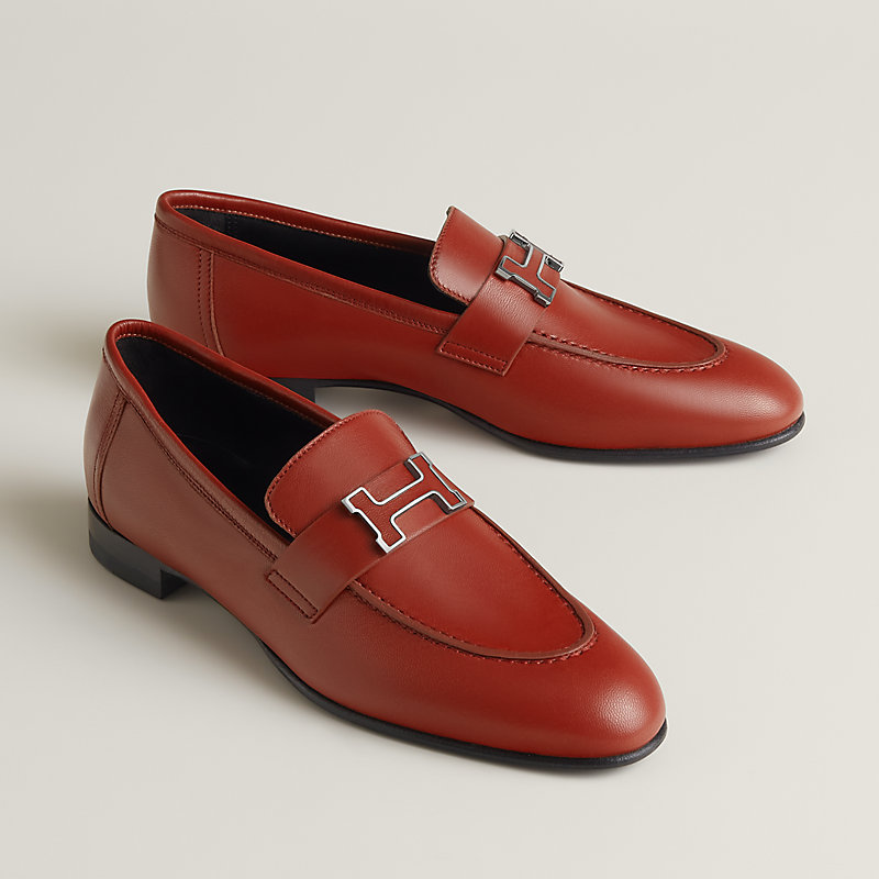 Paris loafer - Red | Hermès Sweden